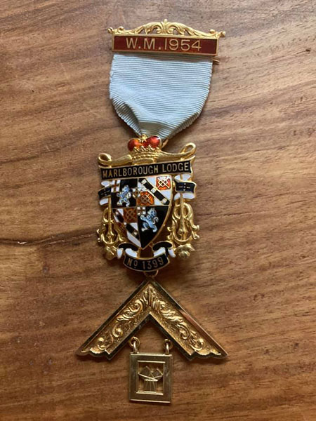 Past Masters Jewel - Marlborough Lodge 1399