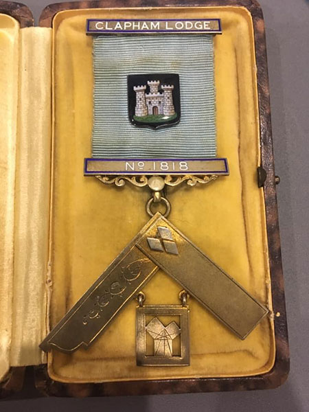 Past Masters Jewel – Clapham Lodge No. 1818