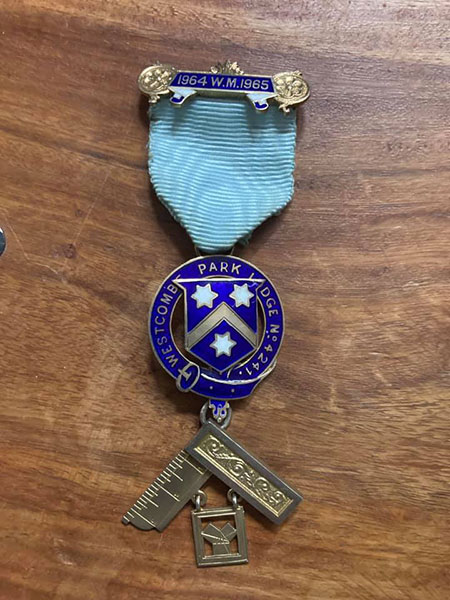 Past Masters Jewel – Westcombe Park Lodge 4241.